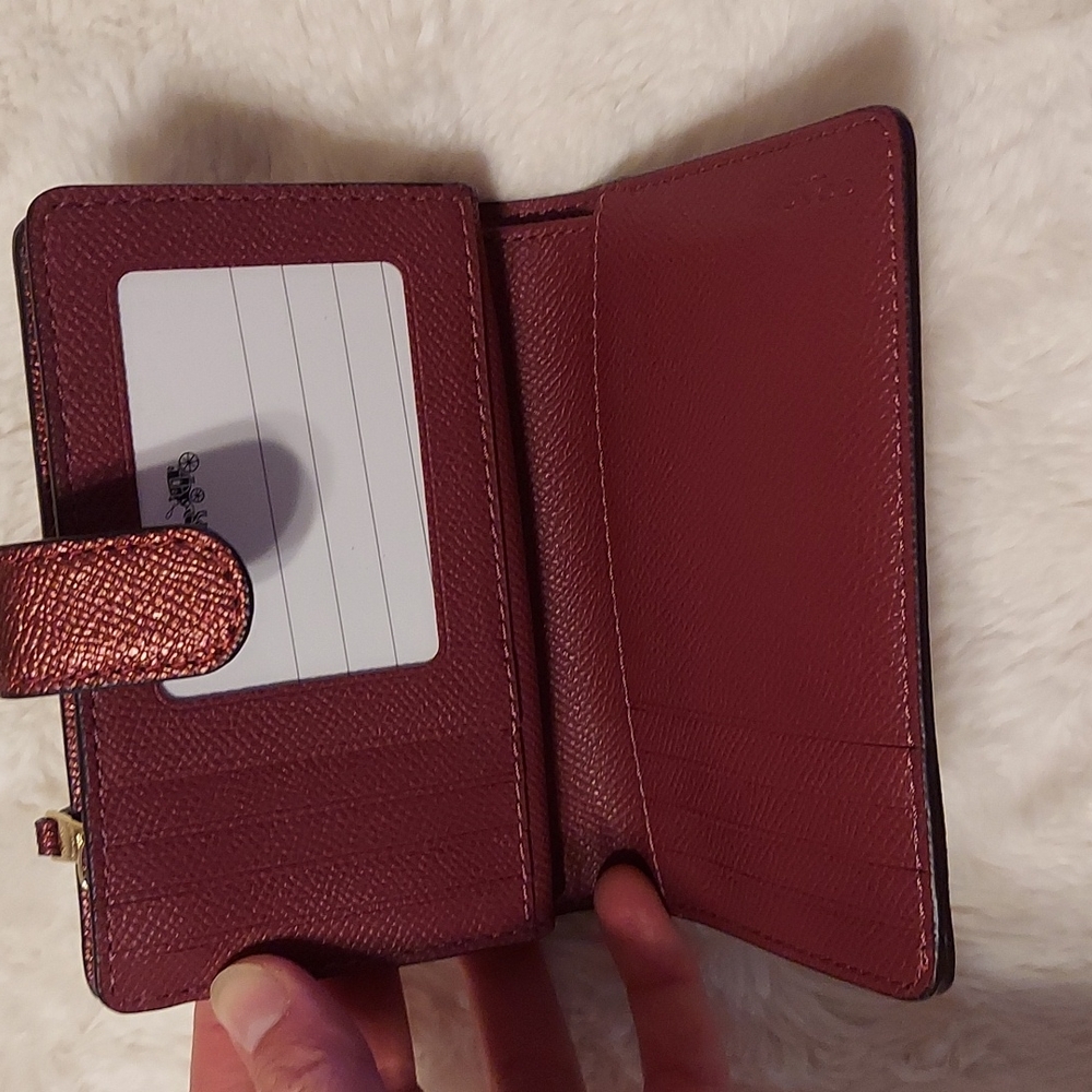 COACH metallic wallet - Picture 3 of 7